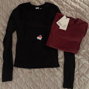 TWO aritzia homestretch shirts